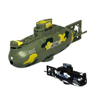 Controle remoto do motor de alta velocidade 3311m Modelo 6CH Simulação Submarino Mini RC Submarino Crianças Toys Presente para Boy 240517