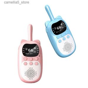 Toy Walkie Talkies 2024 New Child Walkie Talkie Toy mit Taschenlampe zum Wandern Camping Interactive Walkie Talkie Elektronische Geschenk Kinder Abenteuer Spielzeug Q240527