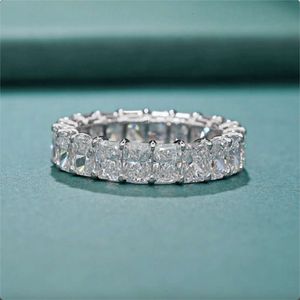 Voaino 9k 14k Gold Lab Grown Jewelry Cutiant Cutiant Wedding CVD Diamond Band Band Ring