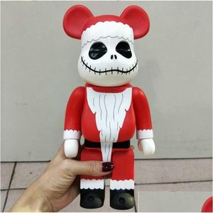 Киноигры 400% 28 см Bearb Santa Claus и Princkin Prince Jack Bear фигуры для коллекционеров художественные работы