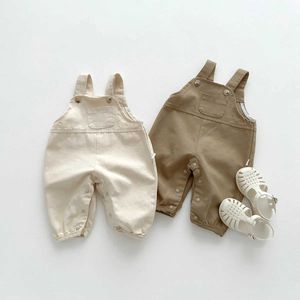Overalls Rompers Summer Fashion Boy Baby Ins Solid Pocket Loose Overall WX5.26