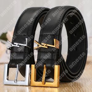 أزياء Men Belts Belted Leather Belt for Women Classic Letter S Buckle Luxury Ladies Weistband Mens Ceintures Gurtel Lover Christmas 309J