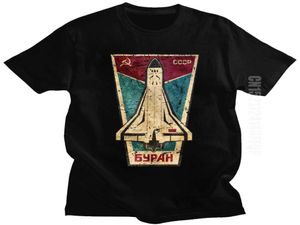 Stylish Russian CCCP Buran Tshirt Male Space Shuttle Emblem Tshirt Men Summer Tee Soviet Union USSR Spacecraft T Shirt Retro 21062315421