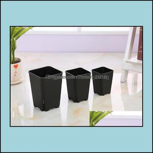 Çiziciler Tencere Malzemeleri Veranda Çim Bahçesi Ev Gradeswholesale Japon Tasarım 3 Boyutlu Seçenek Yan Sızıntı Kare Plastik Flowerpot DH5QJ