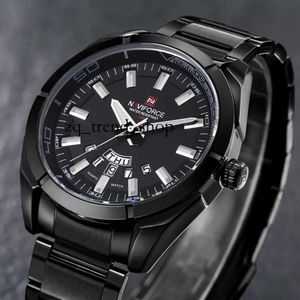 Naviforce Men Designer Watch Sport Fashion Men's Stainless Steel Watches 30m防水日豪華な腕時計Relogio Clock Timepiece Watches 614