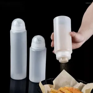 Förvaringsflaskor transparent smaksättningsflaska Hållbart plastpeppar Kök avtagbar cruet