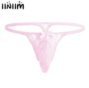 Nuove mutandine di lingerie da uomo pizzo pizzo versata snello tackback fetish sissy gstring cianneti sexy mutande gay