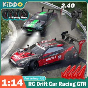 Electric/RC Car Electric/RC Car RC Car GTR 2.4G Drift Racing 4WD Off Road 1 14 Radio Remote Control Car Model Electronic Hobby Toy Childrens Competition WX5.26