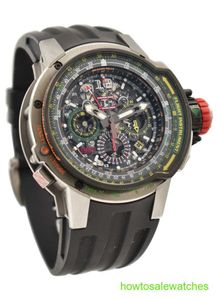 RM Business Wrist Watch RM39-01 Automatisk lindande flyback Chronograph Aviation RM3901 Pilotklocka Automatisk mekanisk Tourbillon Movement TimePiece