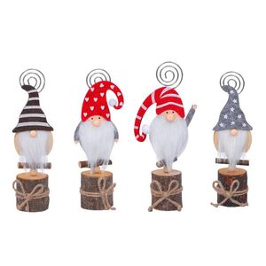 Christmas Decorations Decor Gnome P O Clip Stand Wooden Table Number Name Place Card Holders For Wedding Party Sign Jk2011Xb Drop De Dh4Z6