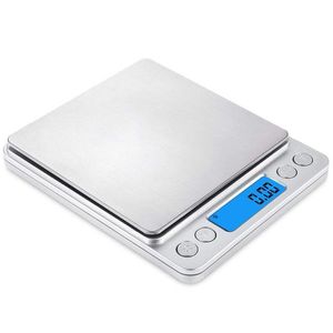 Toppsäljande Digital Kitchen Food Scale 500 X 001G Pocket Size With PCS Tare Swing Weding Units Multifunktion Rostfritt stål P5100477