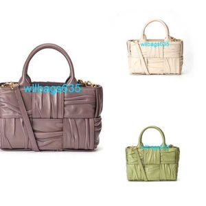 Кожаная сумка Bottegavvenet Arco Luxury Bags Qingmo Новый продукт овчина подличная кожа