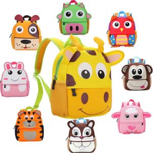 Torby szkolne dzieciak maluch plecak przedszkola torba na ramiona Baby Cartoon Animal Bag za 2-5 lat dziecku 2795