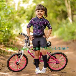 Bikes RideOns Lynce 2023 Childrens Bicycle Bodysuit Brazil Short sleeved Bicycle MTB Practice Racing Leather Coat Childrens Ironman Triathlon Bicycle Cloth46FY