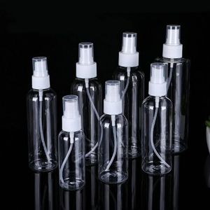 10pcs 60 ml de plástico transparente portátil frasco de pulverização de perfume vazio garrafas de perfume recarregável Bomba de névoa Perfume Atomizador Travel