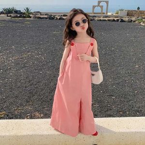 Overalls Rompers Sommerkinder und Mädchen Jumpsuit Koreanische modische Hautfreundlichkeit atmungsaktiven Kinder-Overall 3-8Y WX5.26