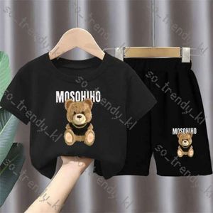 Moshino Kids Tracksuit Designer Sommer Cartoon zweiteiliger Buchstaben kurzes T-Shirt und Shorts Sets für Jungen und Mädchen Baby 588