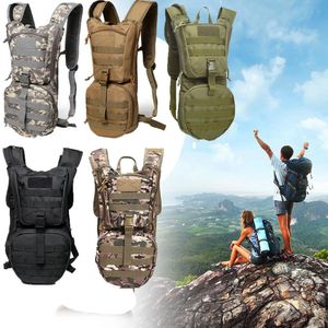 Cycling Backpack Waterproof Water Bladder Bag Tactical Military Outdoor Sport Climbing Hiking MTB Road Bike Hydration Backpack 240518