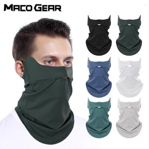 Bandanas UV Protection Scarf Cool Face Cover Mask Neck Gaiter snabbtorkande utomhusfiske cykling sport vandring bandana sommarmän