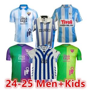 2024 25 CAMISETA MALAGA CF soccer jersey 120 ANIVERSARIO Kids Kit remake RETRO 24/25 Home Away Football Shirts Men BUSTINZA M. JUANDE RAMON FEBAS ALEX GALLAR SOL MUNOZ8