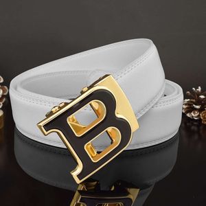 Designer Belt Mens Leather Automatic Buckle Brand Belt Leisure och Versatile Youth Letter Network Red Tide varumärke Personligt byxbälte