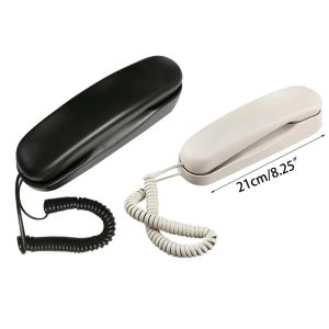 Schnüres Wandtelefon, Trimline -Telefon für Hotel, Festnetz -Wand -Telefon -Set für Start-/Badezimmer/Schule/Büro 594a