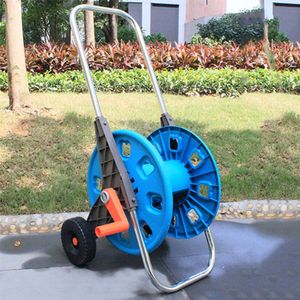 Portable Garden Reel Hand-push Trolley 30/50/90m Hose Capacity Rack Light Duty Water Pipe Cart Easy to Assemble L2405