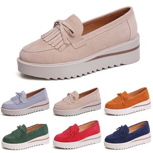 Style13 gai kvinnor casual skor plattform sneaker slip på svart brun beige röd grön marin lila elfenben kvinnliga kvinnliga tränare sneakers utomhus jogging promenad