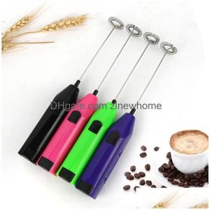 Egg Tools Electric Whisk Cream Mixer Milk Frother Stainless Steel Coffee Blenders Beaters Logo Customize Box Packed Fda Handheld Drop Dhlwi
