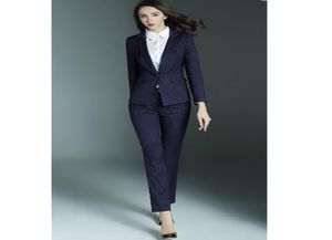 Ms New OL Business Actire Womens Suit Jacketpants Stripe Suit Formellt tillfälle Högkvalitativ bröllopskvinna Suit6498793