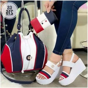 Size Sandals Women 3643 Summer for Fashion Open Toe Ankle Buckle Strap Platform Wedge Heels Ladies Dress Shoes 220523 d42 Platm