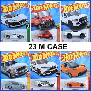 Bilar diecast modell bilar 2023 m batch varm hjul bil nova lastbil 1/64 die cast coche sport bil c4982 barns leksak pojke födelsedagspresent d240527