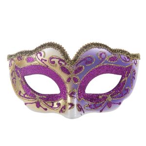 Yarım Yüz Masquerade Maske Kadın Erkekler Venedik Maske Glitter Sequins Cosplay Party Aksesuar için Cadılar Bayramı Kostüm Aksesuarları 2024