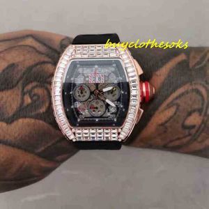 Titta på RM Designer Wrist Watch Luxury Men's Watch Wine Barrel Shell Sapphire Mirror 63ZH