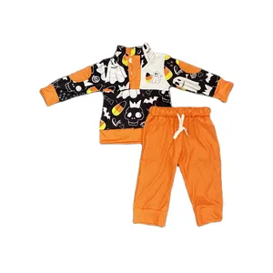 Bekleidungssets Kinder Halloween Kostüm Langarm gedruckte Hose Boy Boutique Mode Set