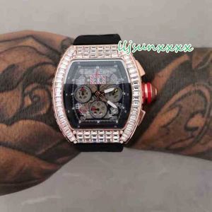 Titta på RM Designer Wrist Watch Luxury Men's Watch Wine Barrel Shell Sapphire Mirror 5fuc