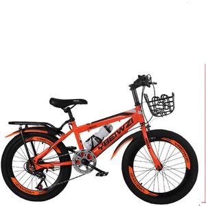 Cyklar Ride-ons 18 Inch Mountain Bike Children Bike Outdoor Riding efter att ha hållit bromskänslig högkolstålram med god säkerhet Y240527