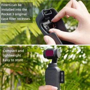 BRDRC UV ND Lens Filter Kit for DJI OSMO Pocket 3 Handheld Gimbal Camera ND8 ND16 Filters Adjustable CPL Accessories