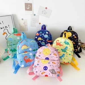 Cartoon Dinosaur Kid Plecak Regulowane nylonowe torby szkolne słodkie zwierzęta przedszkola plecaki dla dzieci dla dzieci