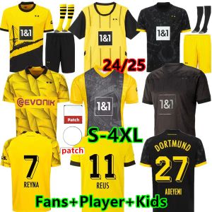 24 25 Sancho Jerseys Dortmund Reus Special Edition 50 år 2024 2025 Hummels Reyna Bellingham Borussia Soccer Haller Finals Football Shirt Brandt Men Kids Kit