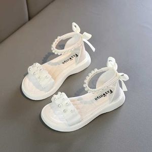 Sandals Childrens Girl Summer Beach Shoes Fashion Student Casual Studente comodo non Slip Flat D240527