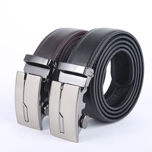 Leather Belt Men Black Brown Strap Male Metal Belt Automatic Buckle High Quality Business Male Men's Belts Ceinture Homme 291d