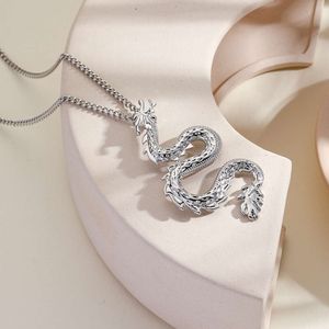 Zodiac Element New Women s Chinese Pendant Small Public High Level Delicate Year of the Loong Necklace Chinee