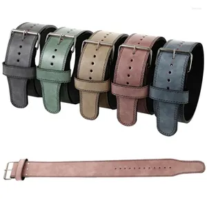 Supporto in vita PowerSlifting Leather Belt for Men Women Weight Power Lifting Gym Scolle di bodybuilding Ploodbuilding Elifting