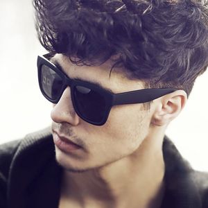 Высококачественные квадратные солнцезащитные очки мужчины дизайн бренда винтажные ретро -вождение солнце
