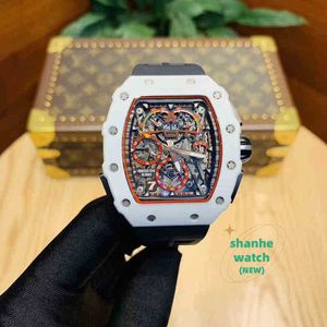 RM Data di orologio Business per il tempo libero da uomo meccanico orologio meccanico Fashion Ceramic Ceramic White Tide Sports
