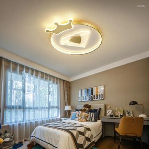 Ceiling Lights 35 W LED Light Kids Girls Room Bedroom Study Genting Crown Chandelier Lighting