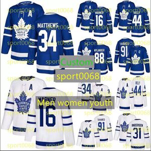 Toronto''Maple''Leafs Hockey Jerseys 16 Mitchell Marner 34 Auston Matthews 91 John Tavares 97 Joe Thornton 31 Frederik Andersen 0607