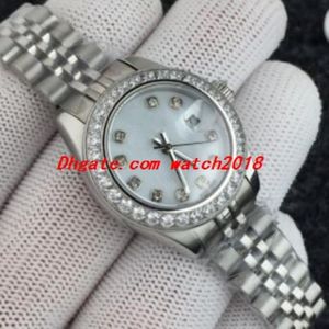 3 Style Lady Watch 179384 31mm Automatisk rörelse Vit Dial rostfritt stålarmband Kvinnor KLICKAR SAPPHIRE LUMINOUS LUXURY WRISTWATCH 252H