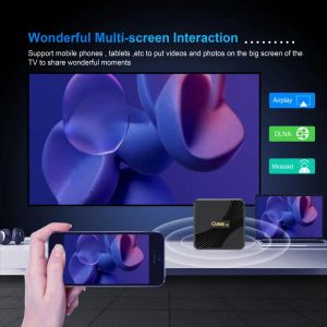 Q96 M2 Smart Tv box Android11 2023 Amlogic S905Y4 quad core bluetooth voice control UHD 4K 3D HDR10+ AV1 H.265 AVT Set- Top Box